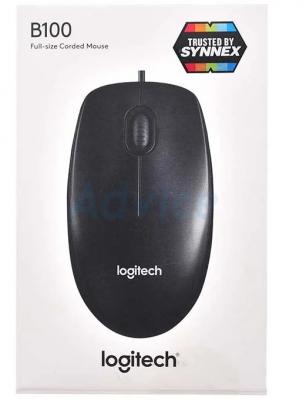 USB Optical Mouse LOGITECH (B100) Black - B2893