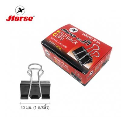 HORSE ตราม้า คลิปหนีบกระดาษ 12ตัว/กล่อง 40มม. NO.109 - B2937