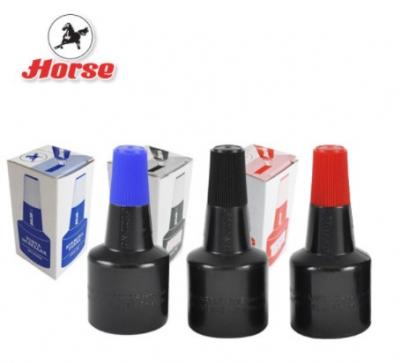 HORSE ตราม้า หมึกเติมแท่นประทับ 28 ซีซี - สีน้ำเงิน (แพ็คX12ขวด) - B2930