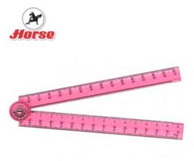 HORSE ตราม้า ไม้บรรทัดพับได้H-1719 1x1 อัน คละสี - B3167