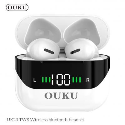 New!! Ouku uk23 TWS wireless Bluetooth headset ver.5.3 wireless earphone clear sound quality easy co