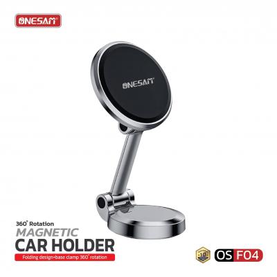 ONESAM รุ่น OS-F04 ที่วางมือถือในรถยนต์ แม่เหล็กยึดหลังมือถือ  Magnetic Car Holder ที่ยึดแบบติดคอนโซ