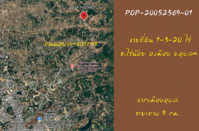 POP-20052569-01 ขายที่ดิน 1-3-20 ไร่ ต.ไร่น้อย อ.เมือง จ.อุบลฯ โซนวัดไร่น้อย