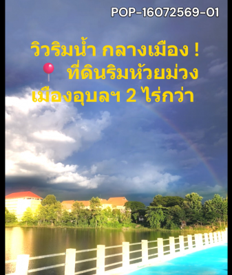 POP-16072569-01 ขายที่ดิน 2 ไร่ 3 งาน ริมห้วยม่วง อ.เมือง จ.อุบลฯ